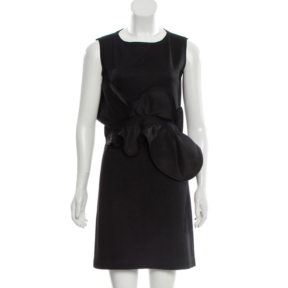 Fendi EUC Size S US4 100% Wool Ruffle Mini Dress - Picture 3 of 8